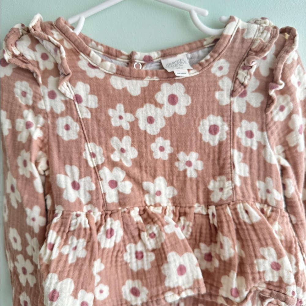 Grayson Threads Floral Kids One Piece - Pink and White
